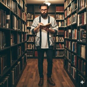 Vintage Sears Geometric Knit Cardigan Sweater Size XL Eclectic Grandpa Retro